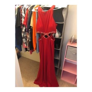 Red prom dress